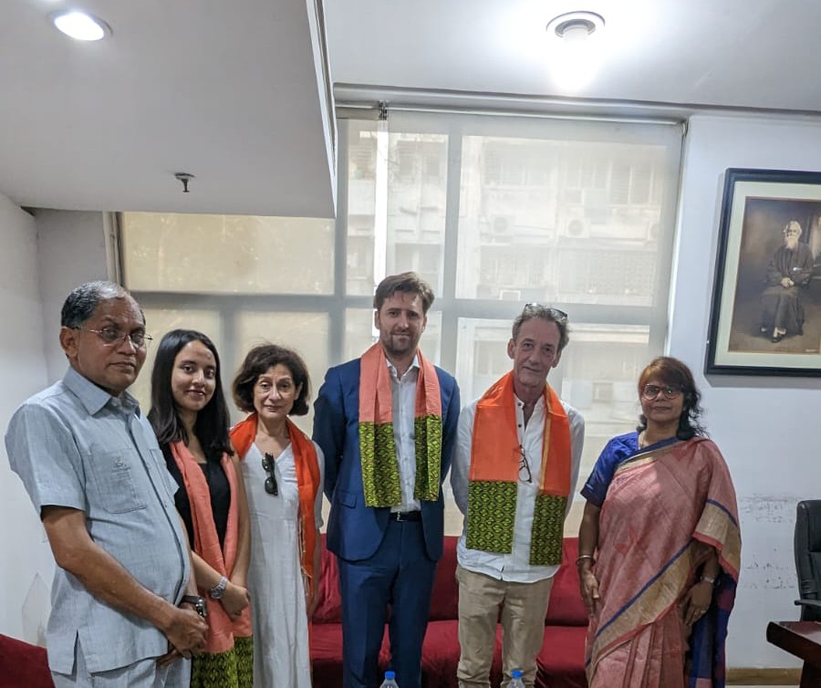 On March 27, 2023, Mr. Nicolas Facino and the French Theatre Director, Zazie Hayoun visited ICCR Kolkata to meet with its Director, Ms. Minakshi Mishra with the objective of discussing the possibilities of a partnership that could result in successful cultural collaborations.