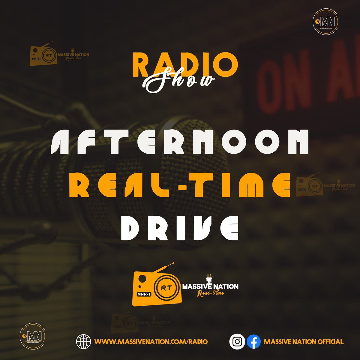 massivenation's tweet photo. [On-Air] #AfternoonRealTimeDrive live on radio at Massive Nation-Real with @K_massive2 &amp; @bye_nuwone .
Time: 15H00- 18H00
Stream link: https://t.co/p1D9xldh08
#20MilionGangGang
#KeNthoTseMassive
#Skontirishow https://t.co/zyIp9PCnBA