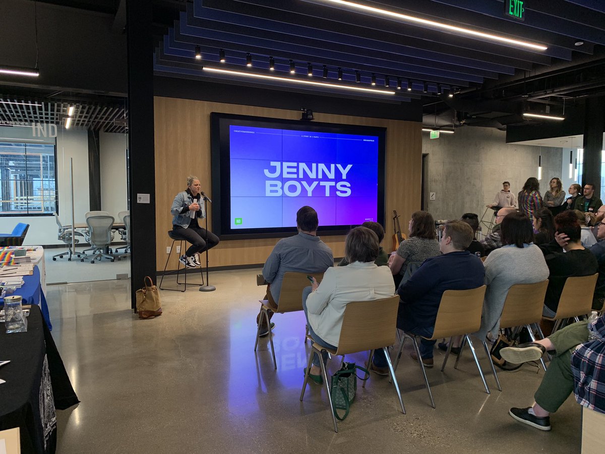 🍩 It’s Friday & we are full of coffee & donuts & hope. It’s been a tough week, but we are here to shine a light where it belongs. Thanks to our host at @highalpha! Today’s speaker is @indypride President Jenny Boyts on #TransDayOfVisibility
