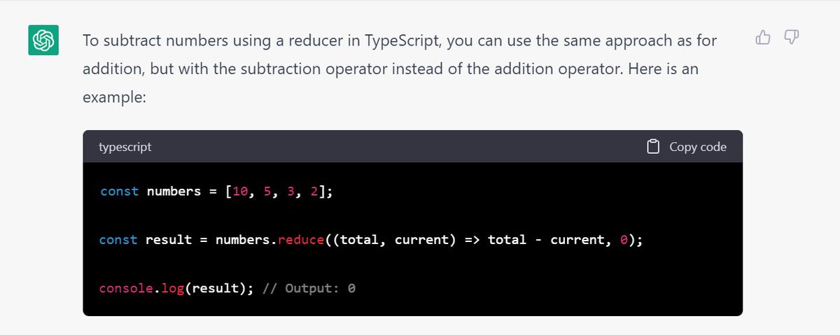 typescripttv's tweet image. A gentle reminder that #ChatGPT isn't always right. The power to become a skilled developer lies within you. youtube.com/typescripttv 💻