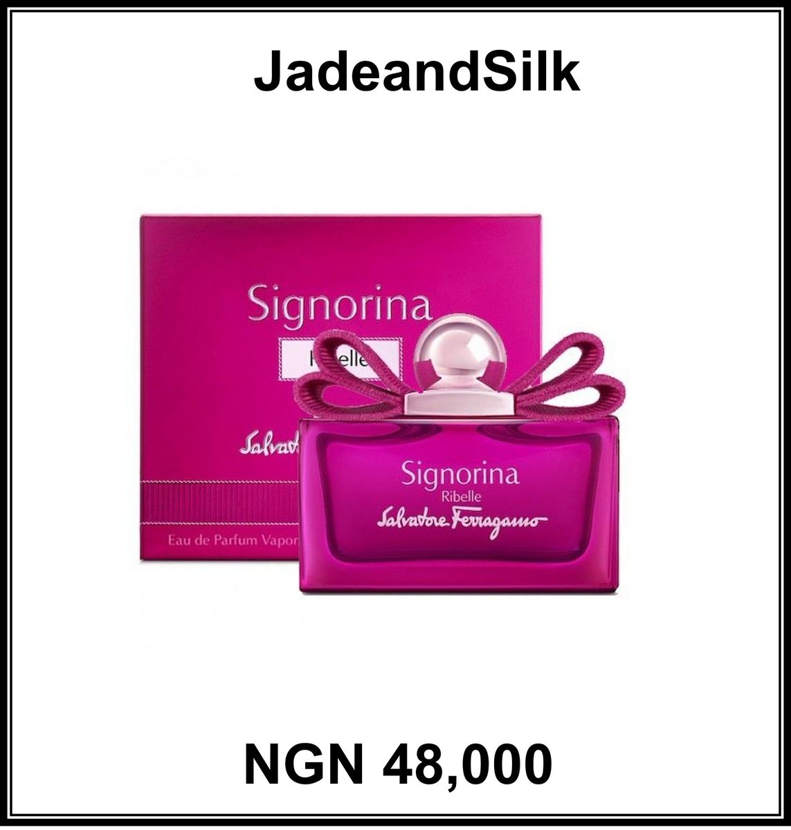 jadeandsilk's tweet photo. This delectable perfume blends spicy, floral, and gourmand accords for a lush and inviting scent that's all too perfect for late-night outings.

Salvatore Ferragamo Signorina Ribelle
EDP/100ml/N48,000
Send us a DM to get yours today.

#perfume #Salvatore #ferragamosignorina https://t.co/ajFIn9YKKZ