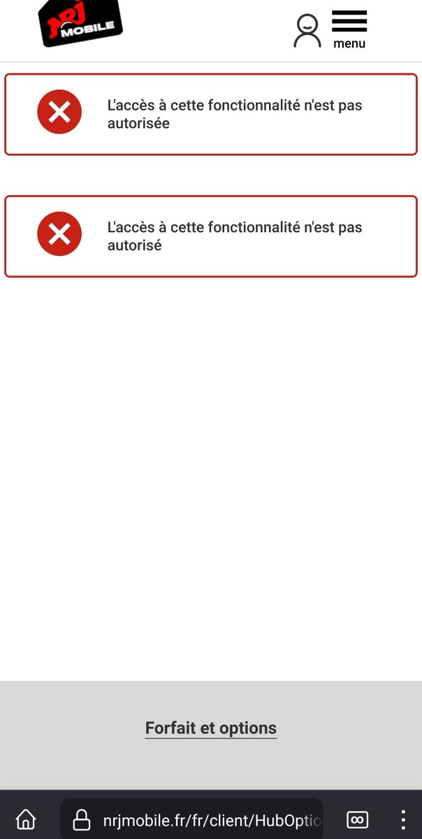 Matt2cv's tweet photo. @NRJMobile , ça va tranquille les autorisations d'inscriptions à des services sim+. 15€ de hors forfaits et impossible d'accéder aux options du forfait, ni aux factures d'ailleurs. Il faudrait peut-être que la @dgccrf mette son nez dans ces pratiques très très limites. https://t.co/0dn7OkcEDY