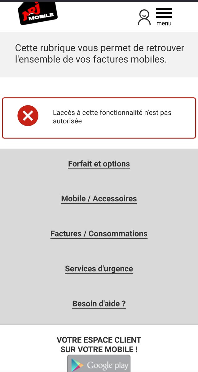 Matt2cv's tweet photo. @NRJMobile , ça va tranquille les autorisations d'inscriptions à des services sim+. 15€ de hors forfaits et impossible d'accéder aux options du forfait, ni aux factures d'ailleurs. Il faudrait peut-être que la @dgccrf mette son nez dans ces pratiques très très limites. https://t.co/0dn7OkcEDY