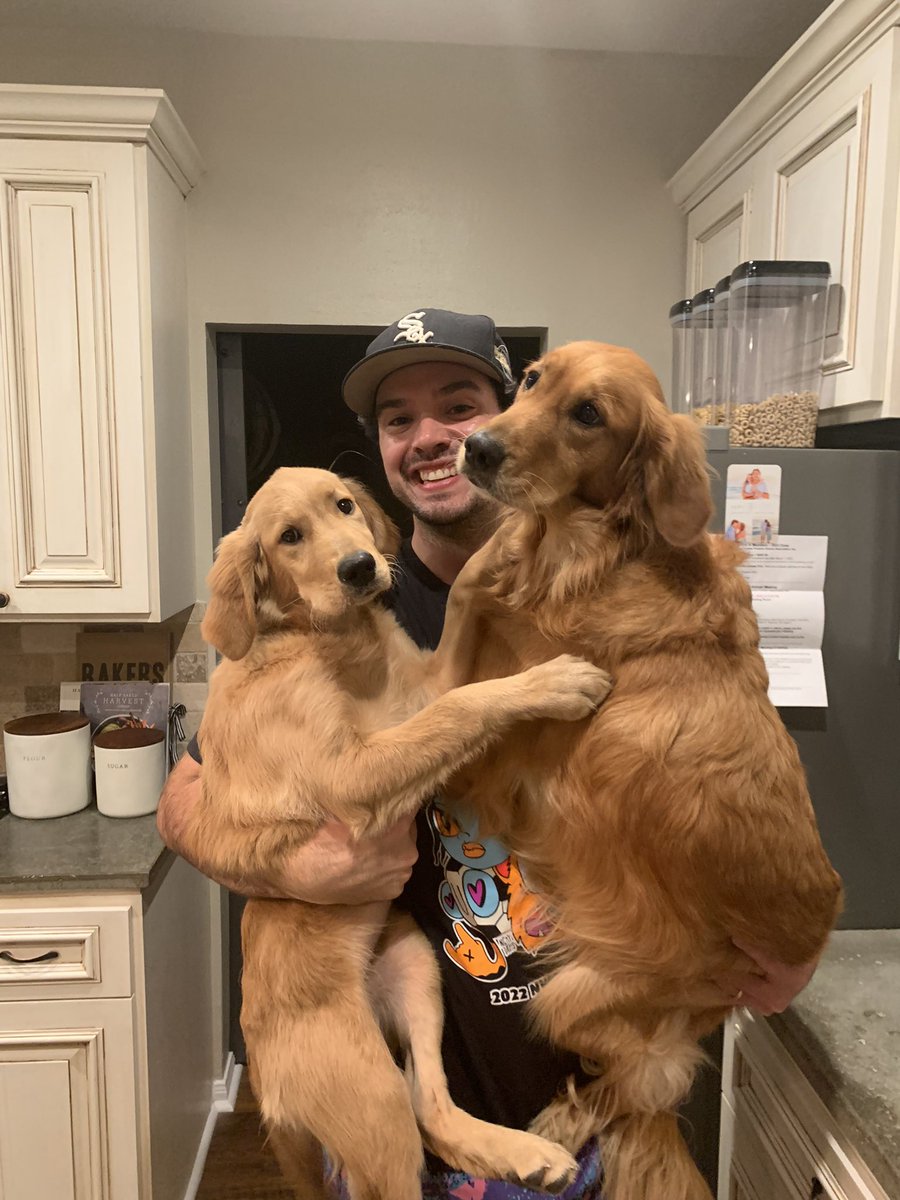 Happy GOLDEN Birthday to my favorite person <a href="/LindSanity25/">Kevin Lind</a> 🎉💕

I love you baby 😘 

And so do Corby and Clover despite their faces in this picture 😂