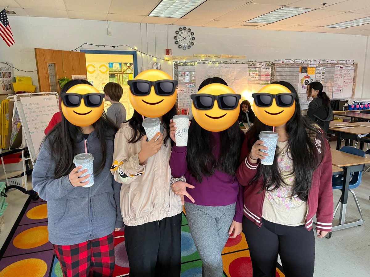 Fifth graders really just want fancy cups with lids. Never heard of a “Just Because Juice Party”? I just invented it 😆 #fifthgrade #springbreakeve #starbucksmode