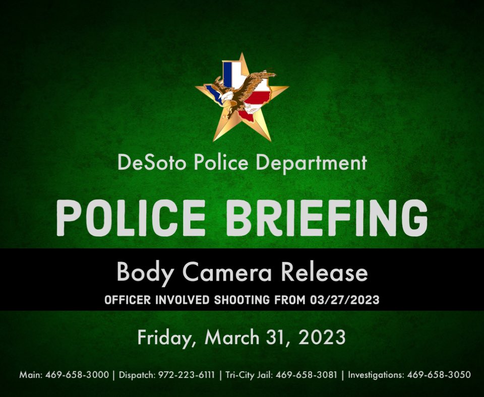 DeSoto Police Department on Twitter "DESOTO POLICE SCHEDULE FRIDAY