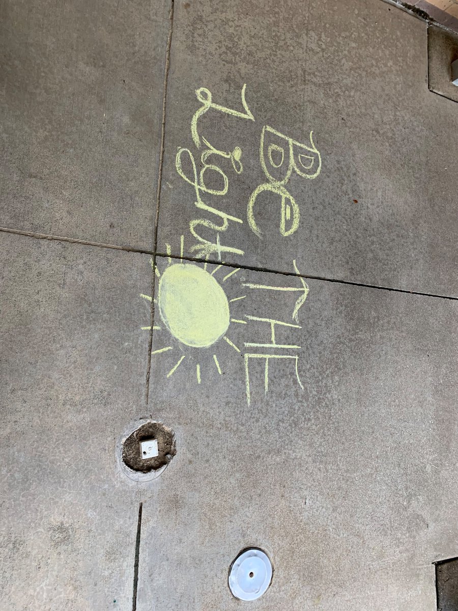 Sharpening the saw this morning by leaving kind messages for the school to see. Love my kindness club 🥰🤩 <a href="/7HillsNISD/">7Hills Elementary</a> <a href="/7HillsBlackburn/">Kim Blackburn</a>