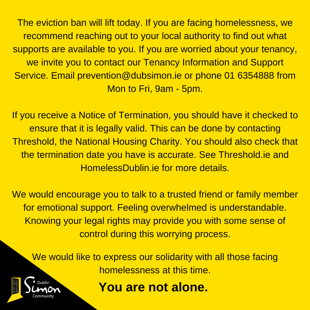 For those facing the fear and anxiety of Notices to Quit today and the thousands of others terrified of losing their private rented accommodation, please read and remember you are not alone 💛

Please share this post to help those in need at this time.