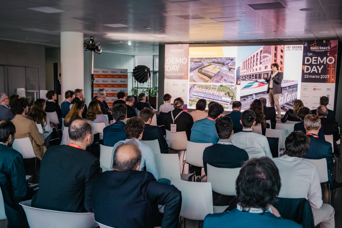 sunspeker's tweet image. Regarding the #HabiSmart DemoDay last week.
Fabrizio &amp;amp; Alessandro participated in the graduation event, marking the successful completion of the #AccelerationProgram.
A Big #ThankYou to @GruppoCDP, @DigitalMagicsT, @MassChallengeCH, and all #CorporatePartners
 #BeSmartBeSunny