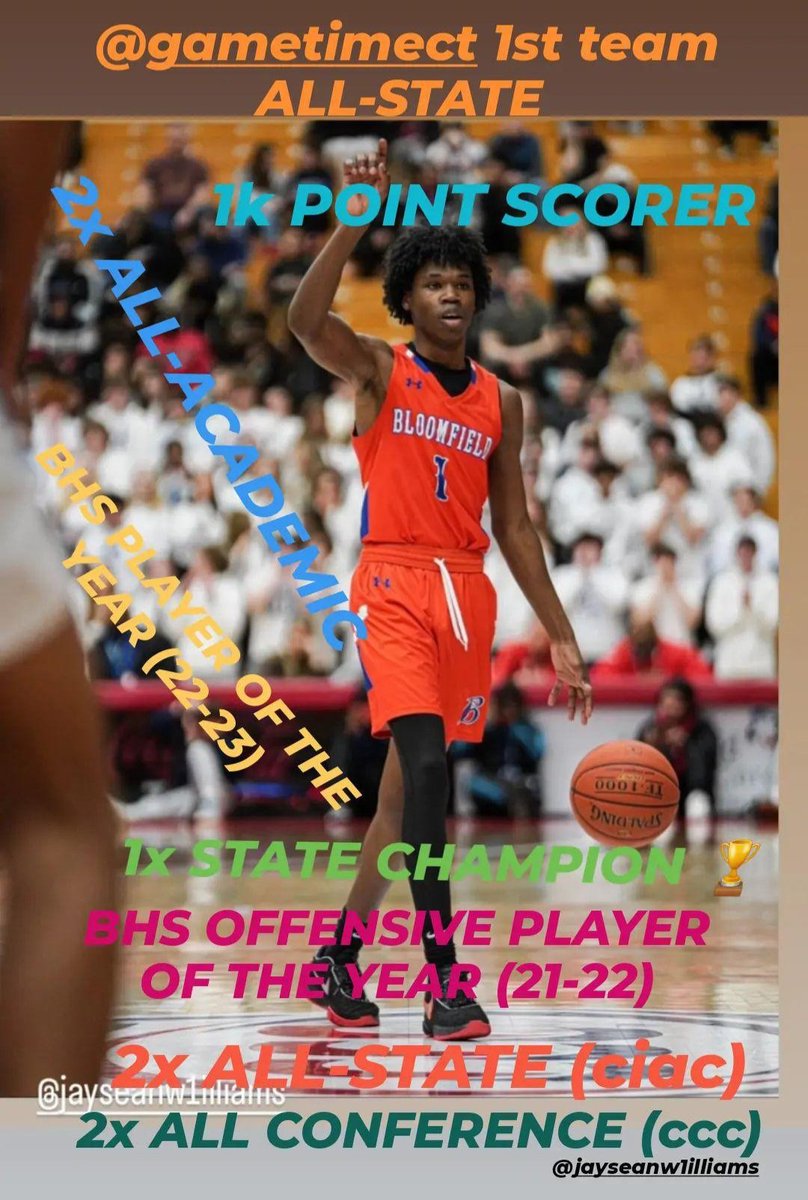 chancie_d's tweet photo. In 2 years sophomore guard @JayseanWilliam8 has build a sturdy resume in CT basketball with so much more to come!! https://t.co/o8NCWd0TKz