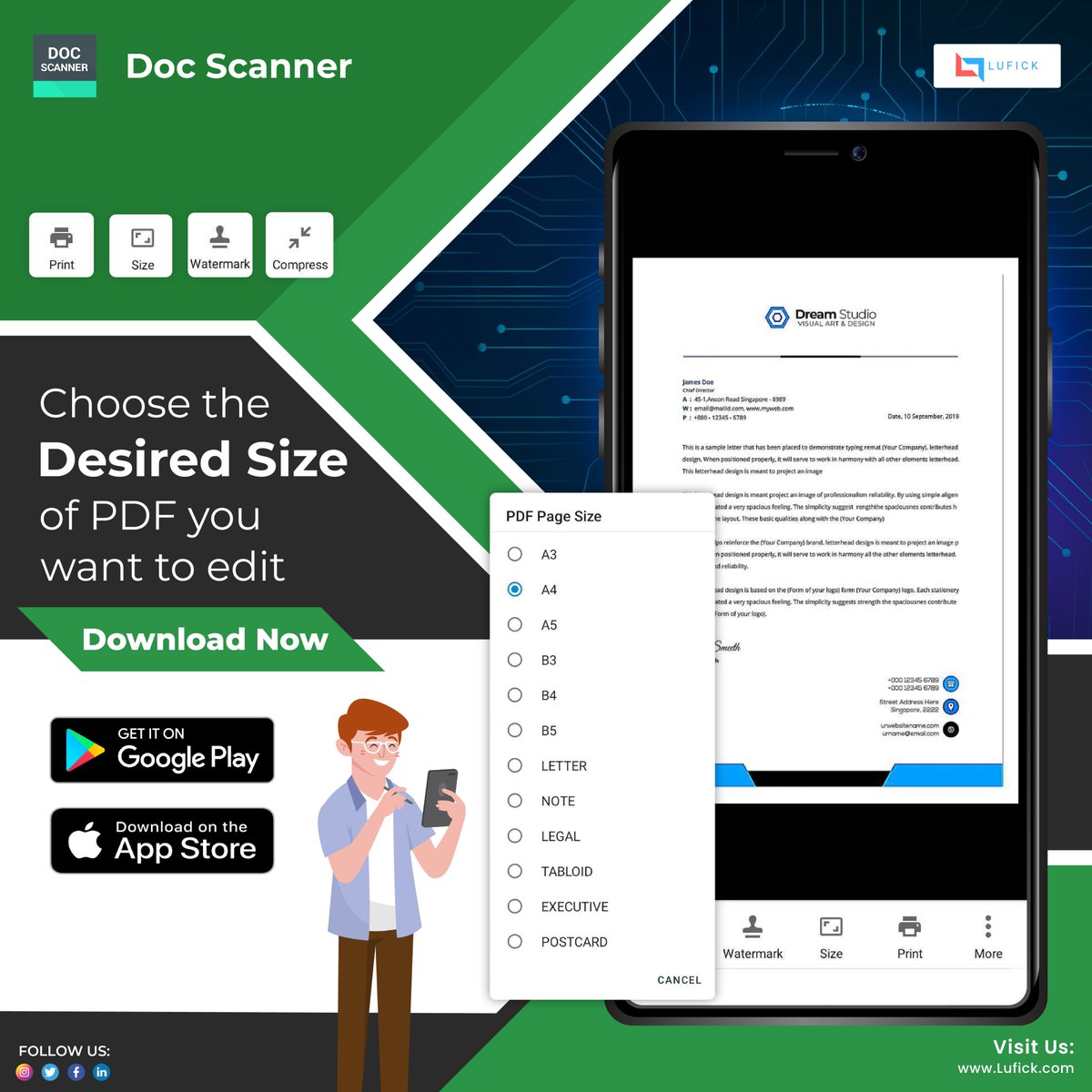 Lufick3's tweet photo. Now you can set your PDF sizes to multiple page size you want only with the Document Scanner App.
Download the Document Scanner App Today.
Available on Play Store and Apple Store.
https://t.co/YDftoDeE6U
#DocumentScanner #Onlinepdf #lufick #Pdfscanner #scansafe #portablescanner https://t.co/SP8y7D2U6W