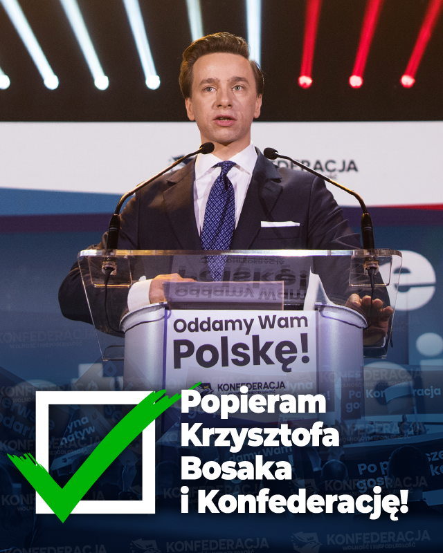 KONFEDERACJA_'s tweet photo. Popierasz @krzysztofbosak i @KONFEDERACJA_?

Zostaw ❤️ i PODAJ DALEJ ‼️

#MerytorycznaOpozycja https://t.co/GWLDChIDp4