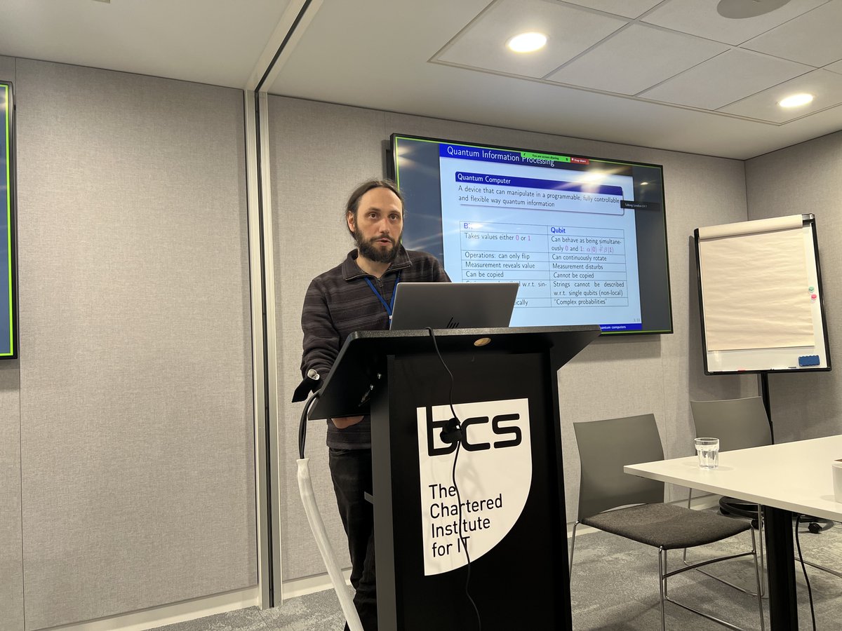 We resume our afternoon session of the VeTSS inaugural conference with an excellent talk by Petros Wallden on Benchmarking and Verifying Quantum Computers. #vetss