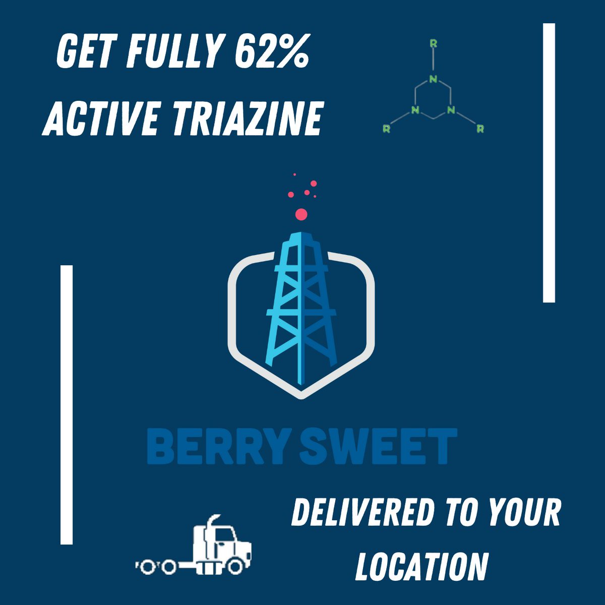BerrymanChem's tweet photo. We offer custom BERRYSWEET chemical dilutions &amp; blends! Our #Triazine formulations are safer &amp; formaldehyde-free as concentrates. Explore how you can save w/ longer-lasting BERRYSWEET delivered to your well https://t.co/rQMlgapeDi

#oilandgas #chemicals #houstontx #oilgas https://t.co/Ou6hcfwcqM
