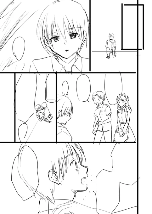 下描き中。
本日ジャンプルーキーに最新話を上げました。よろしくお願いします! 