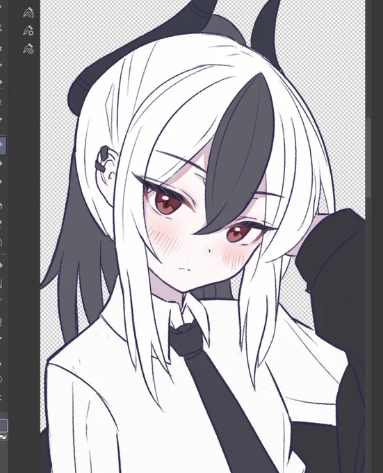 顔描いてる 