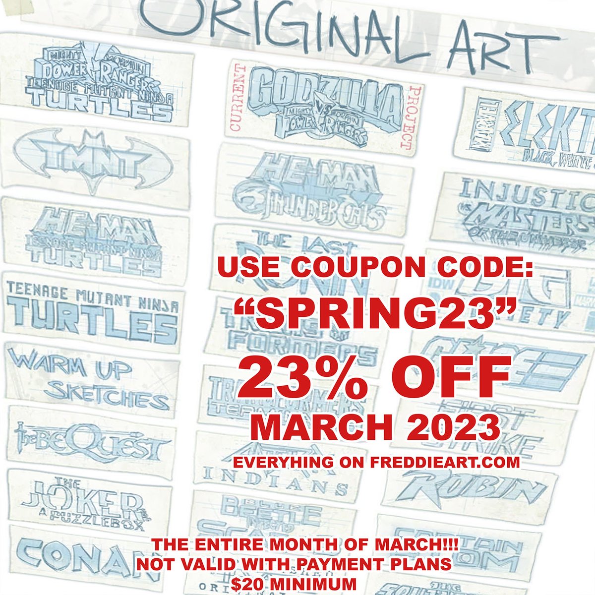 Freddie Williams II on Twitter "LAST DAY Coupon Code “SPRING23” Gives