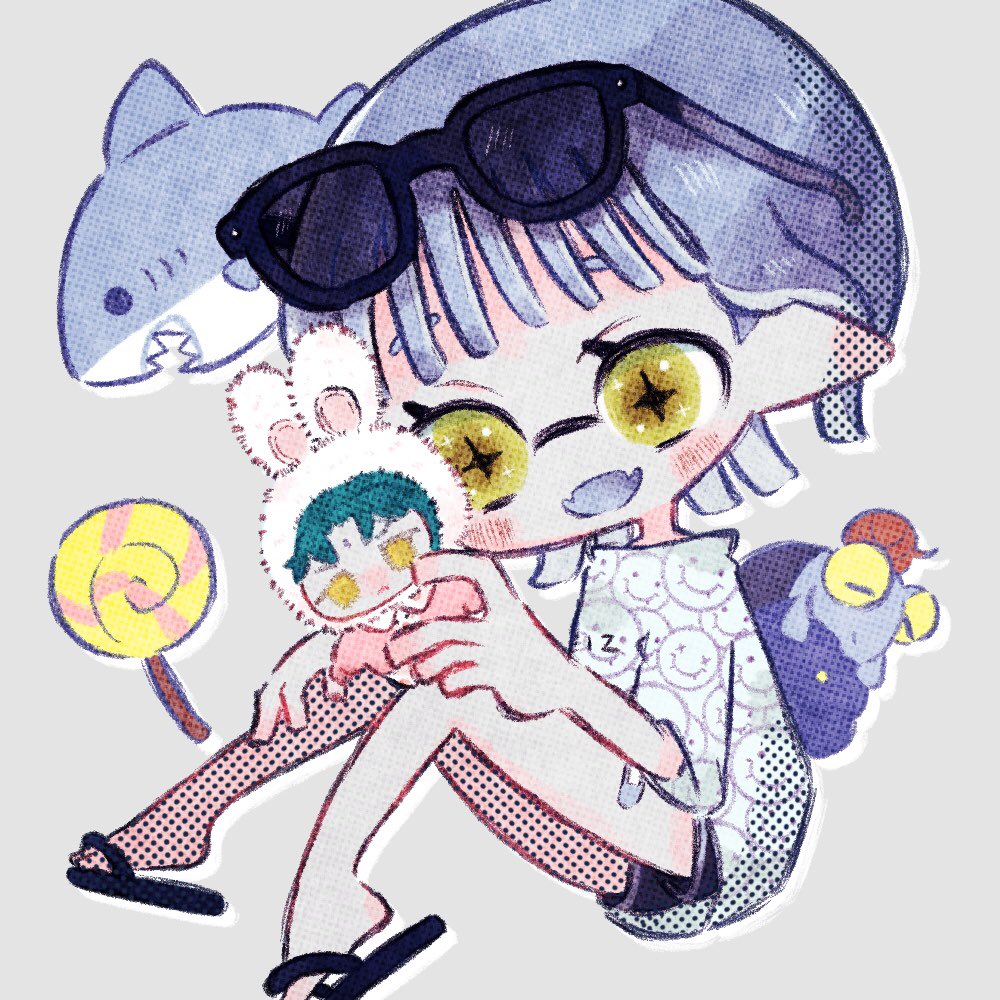 「今月描いたやつ引越しでドタバタだった月でしたね来月はアイコン企画やろかな～と思っ」|こつばめ🐦維新極のイラスト