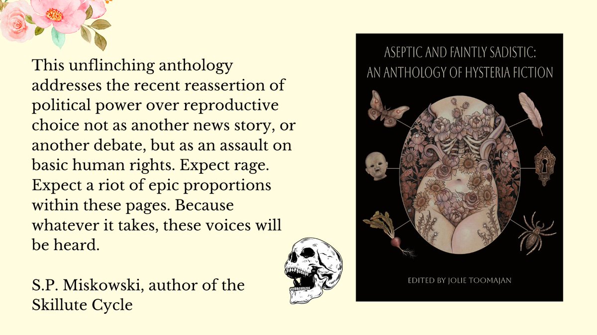 CosmicHorrorMo's tweet photo. ASEPTIC AND FAINTLY SADISTIC IS AVAILABLE FOR PREORDER!

If we can't persuade, SP Miskowski surely can. 

Follow the link to grab the deluxe super bundle!

Proceeds go to the Chicago Abortion Fund! 

PREORDER HERE: https://t.co/fNx72KPePs https://t.co/0WjR5kPc1Y