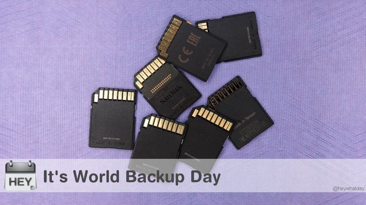 It's World Backup Day! 
#WorldBackupDay #BackupDay #WorldRestoreDay