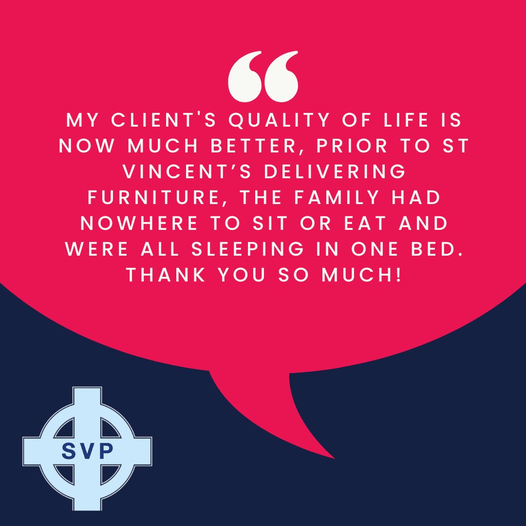 SVPStoreSheff's tweet photo. Many of the deliveries we do each week are to help people to restart their lives after experiencing trauma, just like for this family. Help us keep it up by donating your unwanted furniture https://t.co/OR280xeBof
#furniturepoverty #sheffieldissuper https://t.co/TuUN73JLC5