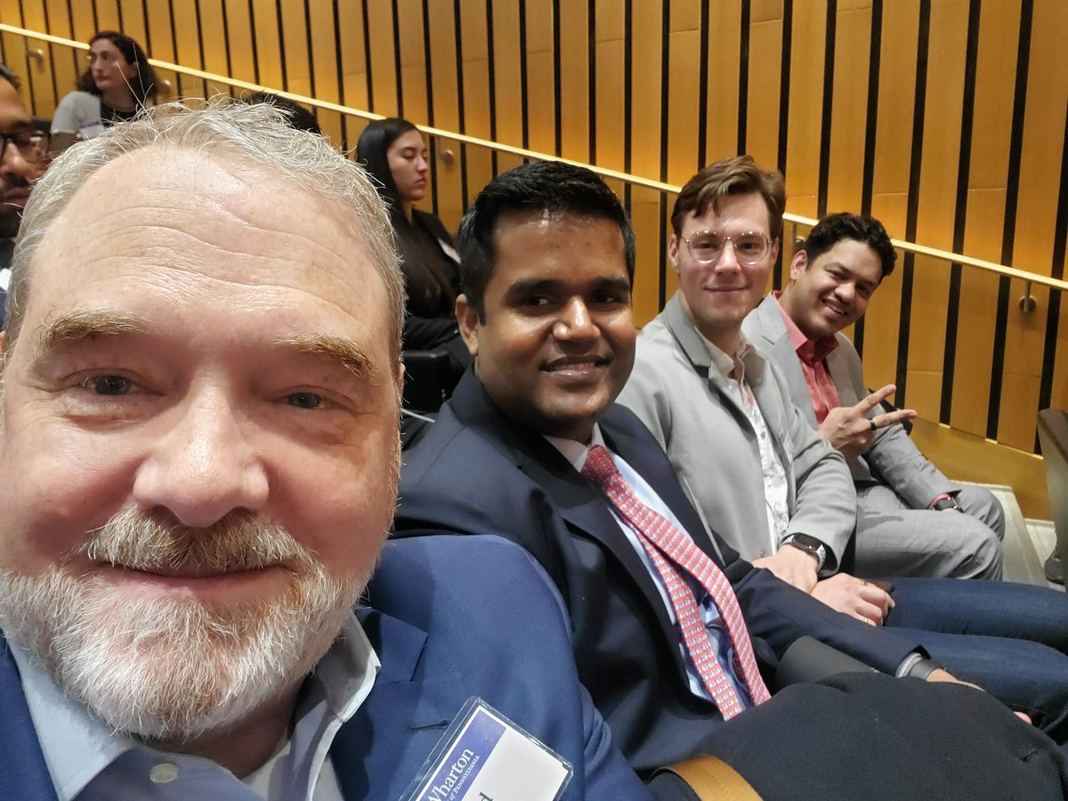 Rod_Lohin's tweet photo. Team @Rotmanschool at the #TMIINT competition at @Wharton School. Go team! #impactinvesting https://t.co/nuLXwUvkT7