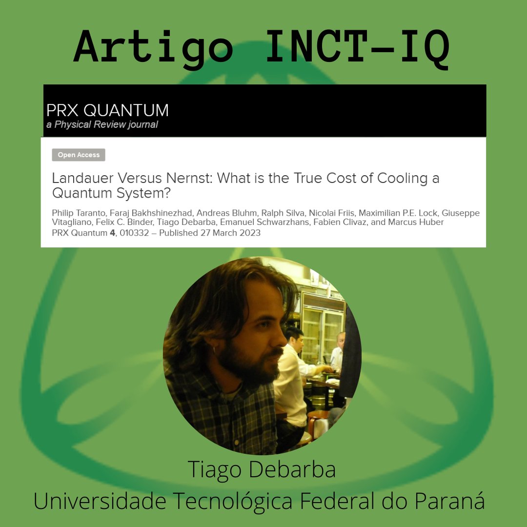 Confira o artigo de autoria do pesquisador do INCT-IQ Tiago Debarba da Universidade Tecnológica Federal do Paraná (UTFPR), publicado na revista PRX Quantum (acesso livre). Clique no link journals.aps.org/prxquantum/abs…
