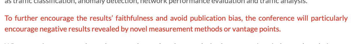 Just noticed that #TMA2023 is motivating researchers to report "negative results" in their measurements. Great job! 👏👏👏
I hope this trend of highlighting the negative results catches on within the networking and systems community!