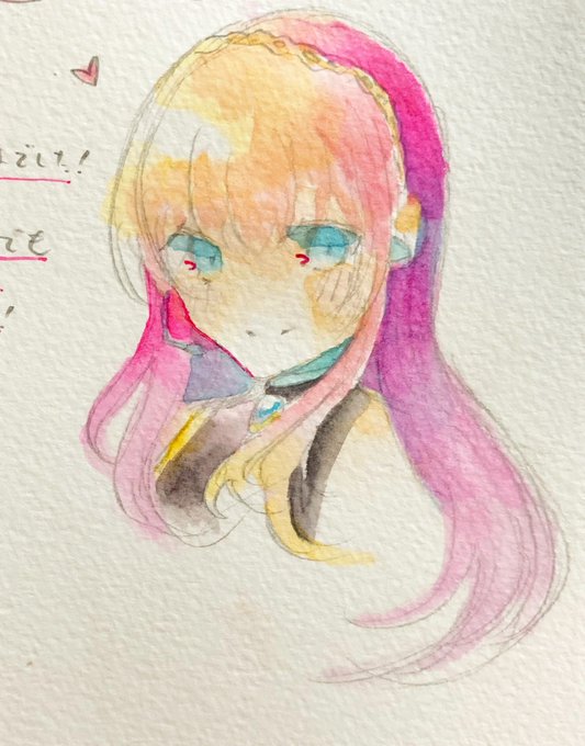 今日でお仕事納めで、仲良くなった後輩ちゃんが好きなルカ姉のイラスト渡した 