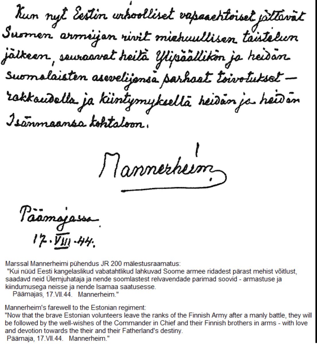 Welcome to NATO our Finnish brothers, now also brothers in arms. It has been 79 years. The wait was long but we both endured. It has been 79 years.