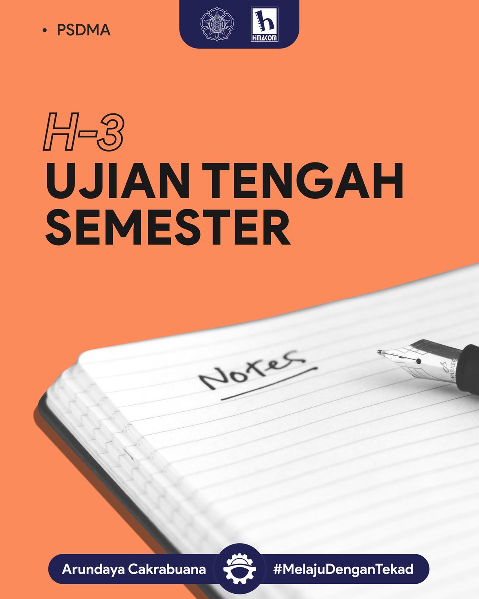 [H-3 Ujian Tengah Semester]

Halo warga Ilmu Komputer semangat dalam melaksanakan UTS! Semoga diberi kelancaran dalam mengerjakan soal ujian, dan diberi nilai yang maksimal. Selamat belajar, good luck guys💪

New Faces Rise, New Hopes Dawn
Himakom UGM
Computer, love, and life~