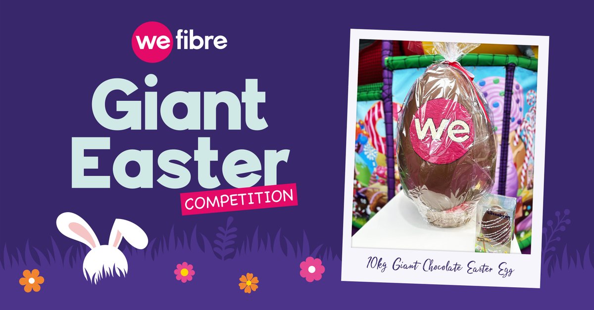 Some-bunny's excited for Easter! Still time to enter our Easter Competition just follow our FaceBook page, share our competition post featured on our page and tag who you would share it with.