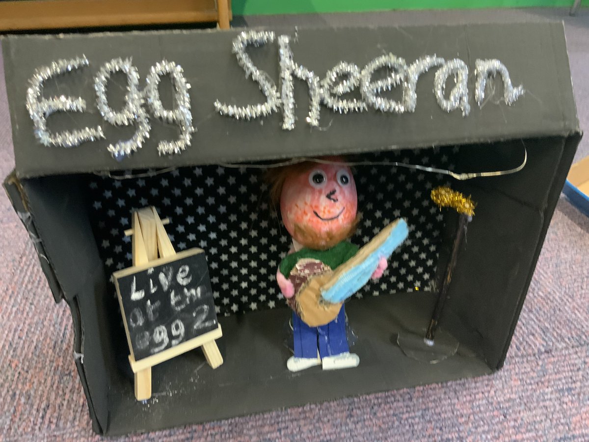 Mr_Bailey_SH's tweet photo. I had the wonderful yet extremely stressful job of judging our Easter egg entries this year. Some of Favourites 🐣to all our teaching staff @SHAcademyTipton enjoy your break- you deserve it 💙 https://t.co/OlKIqhOGwJ