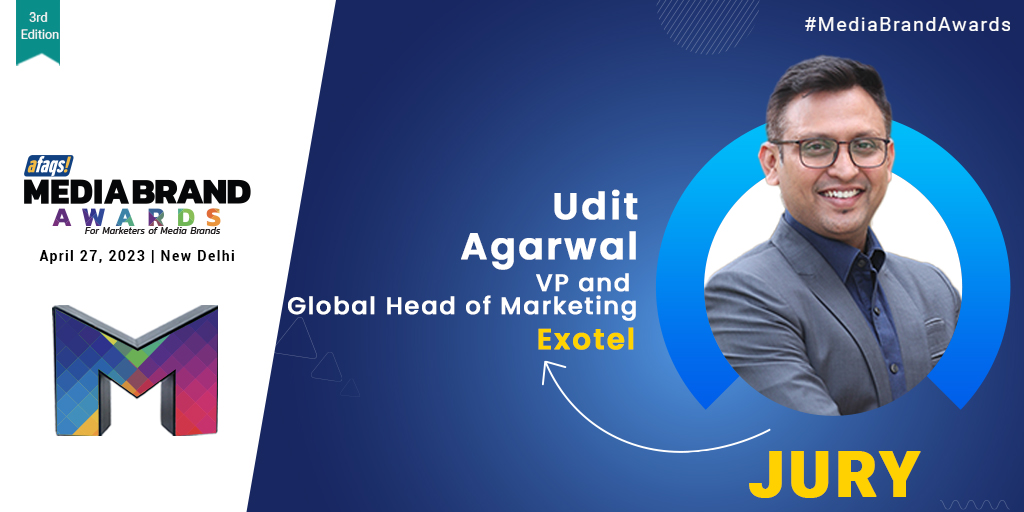 #MediaBrandAwards: We are delighted to have <a href="/udit_agarwal/">Udit</a> from <a href="/Exotel/">Exotel</a> as our juror at Media Brand Awards 2023. 🏆
Thank you for joining us!

Know more: bit.ly/3Yds5Wk

#Print #TV #music #OTT #Awards #media #MediaBrandAwards 
<a href="/afaqs/">afaqs!</a>