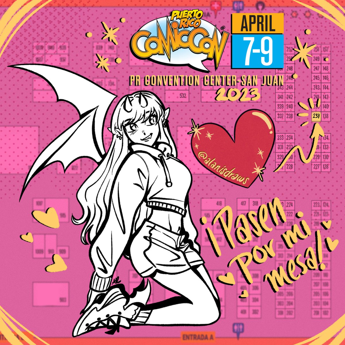 alanisdraws's tweet photo. [RTs APPRECIATED🫶🏼]
‼️⭐️El fin de semana del 7 al 9 de abril estaré en PRCC’23 en la mesa 237 en Artist Alley⭐️‼️

♥️¡Espero verles allí!♥️
@PRCOMICCON https://t.co/z68wSaKLj2