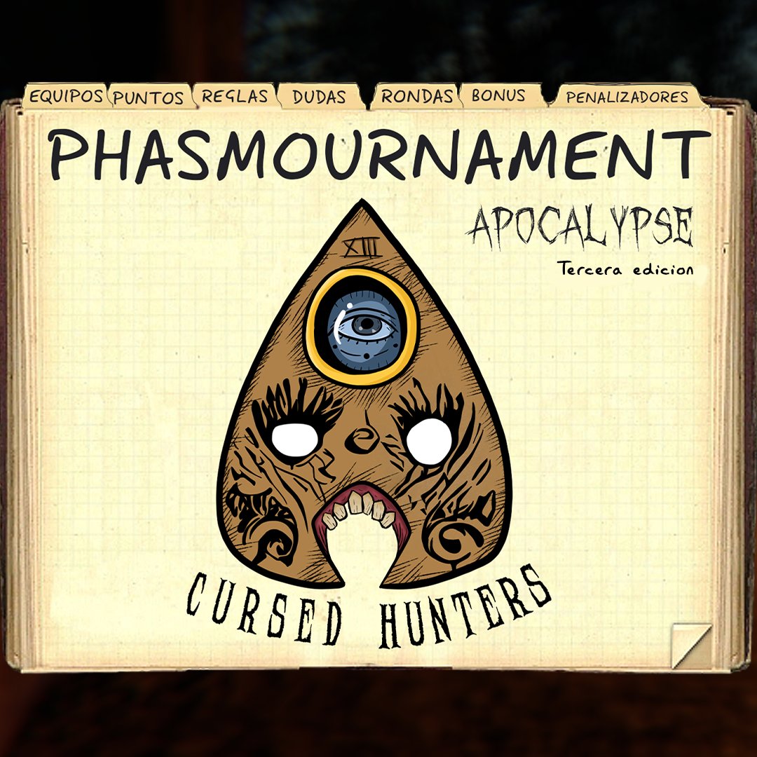 ivanstTV_'s tweet photo. YA ESTA TODA LA INFORMACION DEL PHASMOURNAMENT III, LA TERCERA EDICION DEL TORNEO DE PHASMOPHOBIA ORGANIZADO POR CURSED HUNTERS.

LAS INSCRIPCIONES SE ABRIRAN EL 3 DE ABRIL + INFORMACION EN DISCORD! https://t.co/c9JOHJD3m2