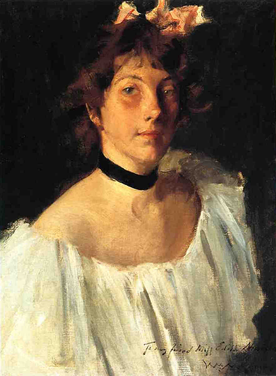 artistchase's tweet photo. Portrait of a Lady in a White Dress (aka Miss Edith Newbold), 1892 #merrittchase #impressionism https://t.co/xWSF8tN6Io https://t.co/yOuDVJcwC3