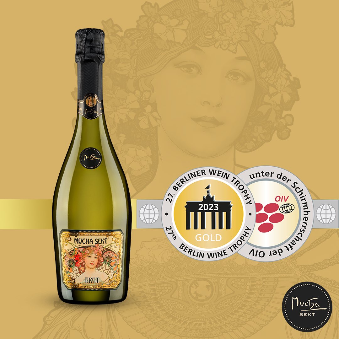 MuchaSekt's tweet photo. Mucha Sekt Brut zazářil na mezinárodní soutěži @WineTrophy 2023, která se konala v Berlíně. Soutěžil s dalšími 8300 vzorky a získal zlatou medaili! 🏅
Děkujeme všem, kteří mají Mucha Sekt Brut rádi stejně jako my! ❤️
#muchasekt #ochutnejumeni https://t.co/y5OWsDceby