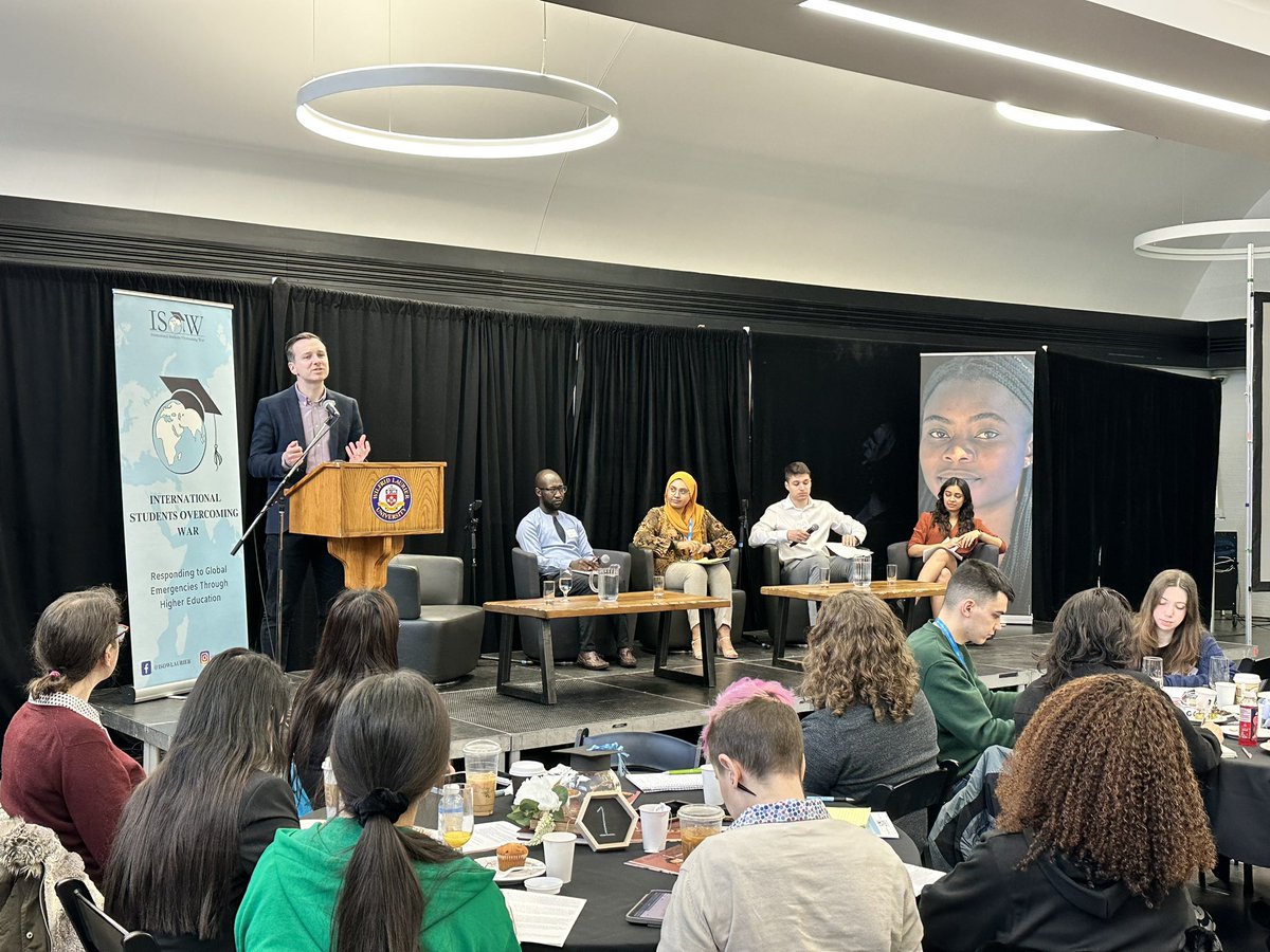 Great session led by <a href="/TomLowe_/">Tom Lowe</a> on “Students as partners 4 sustainable humanitarian action “ with <a href="/sadiki_b1/">Sadiki . B</a> from <a href="/StudentRefugee/">Tertiary Refugee Student Network</a>, Oshish Ungras and Justin from <a href="/ISOWLaurier/">ISOW Laurier</a> &amp; Amna Shah.

Student leaders can partner to provide solution to many of the humanitarian crisis we face!