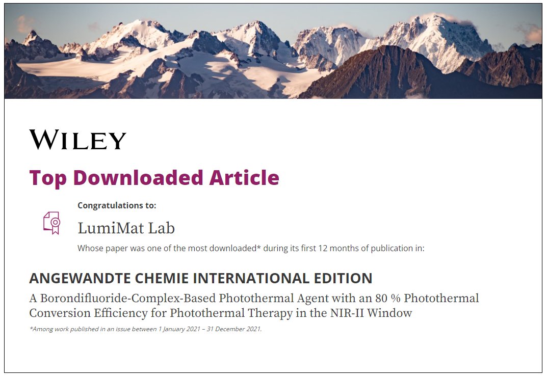 Zhiyong Jiang (姜志勇) (@j_zhiyong) on Twitter photo We are very happy to share that our lab's article received enough downloads to be a #TopDownloadedArticle!
<a href="/angew_chem/">Angewandte Chemie</a> <a href="/Lumimatlab/">LumiMat Lab@NFU</a> Here is the link for the article: onlinelibrary.wiley.com/doi/10.1002/an… We are very happy to share that our lab's article received enough downloads to be a #TopDownloadedArticle!
<a href="/angew_chem/">Angewandte Chemie</a> <a href="/Lumimatlab/">LumiMat Lab@NFU</a> Here is the link for the article: onlinelibrary.wiley.com/doi/10.1002/an…