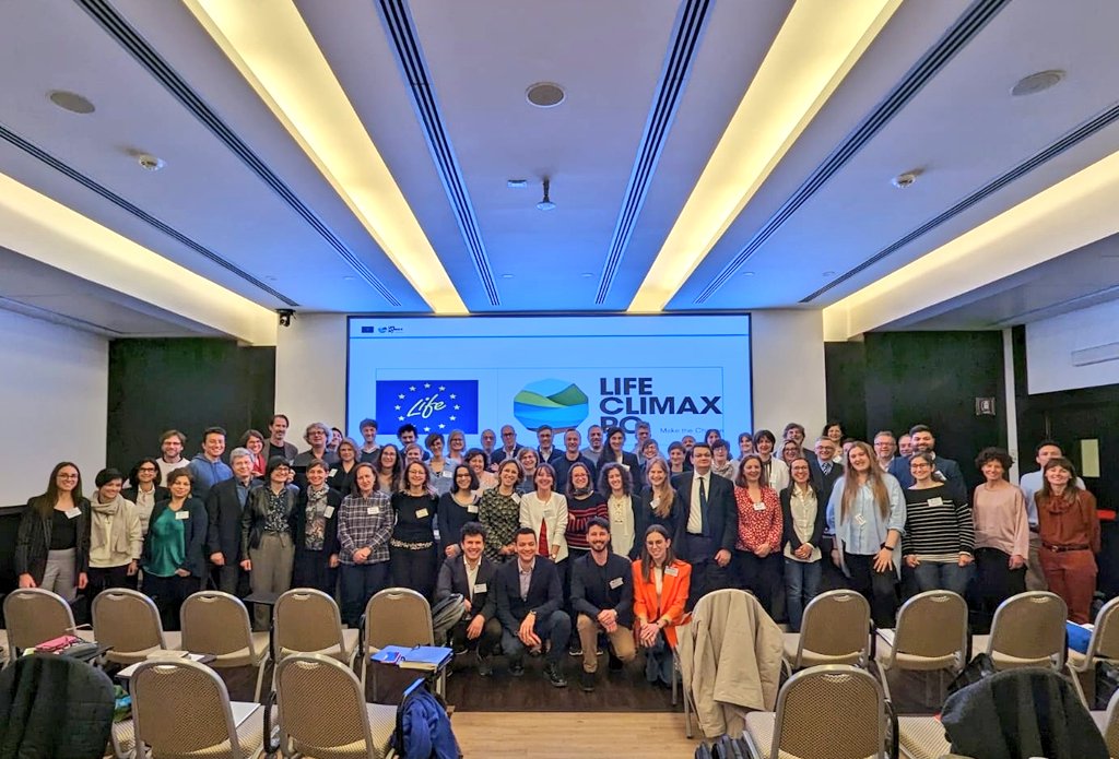 LIFEClimaxPo's tweet photo. 🌍 #LIFEClimaxPo 🌊💧
Oggi è stata la seconda giornata di lavori e confronti al kick-off meeting di progetto. Siamo pronti!  La strada sarà lunga ma siamo determinati a fare la nostra parte per la difesa delle risorse idriche! #Acqua  #po #adattamentoclimatico #LIFEproject https://t.co/0SGWGrOD8K