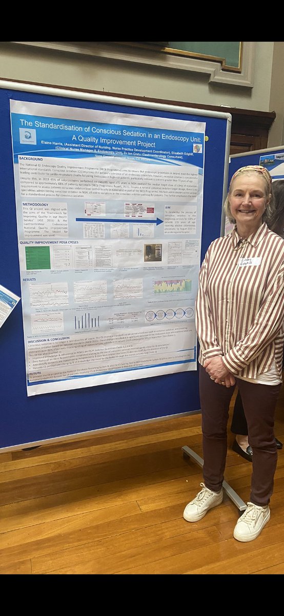 RCSI QPS Conference- Communication in Healthcare- Libby Edghill poster presentation -Standardized of Conscious Sedation in Endoscopy Unit QI project ⁦<a href="/Elaine04397229/">Elaine Harris</a>⁩ ⁦<a href="/murphy2_anne/">Anne.murphy2@hse.ie</a>⁩ #naasgeneralhospital