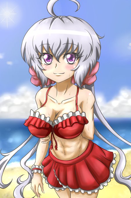 ちょっと早いけど夏を先取り水着クリスちゃん#symphogear #シンフォギア　#雪音クリス 