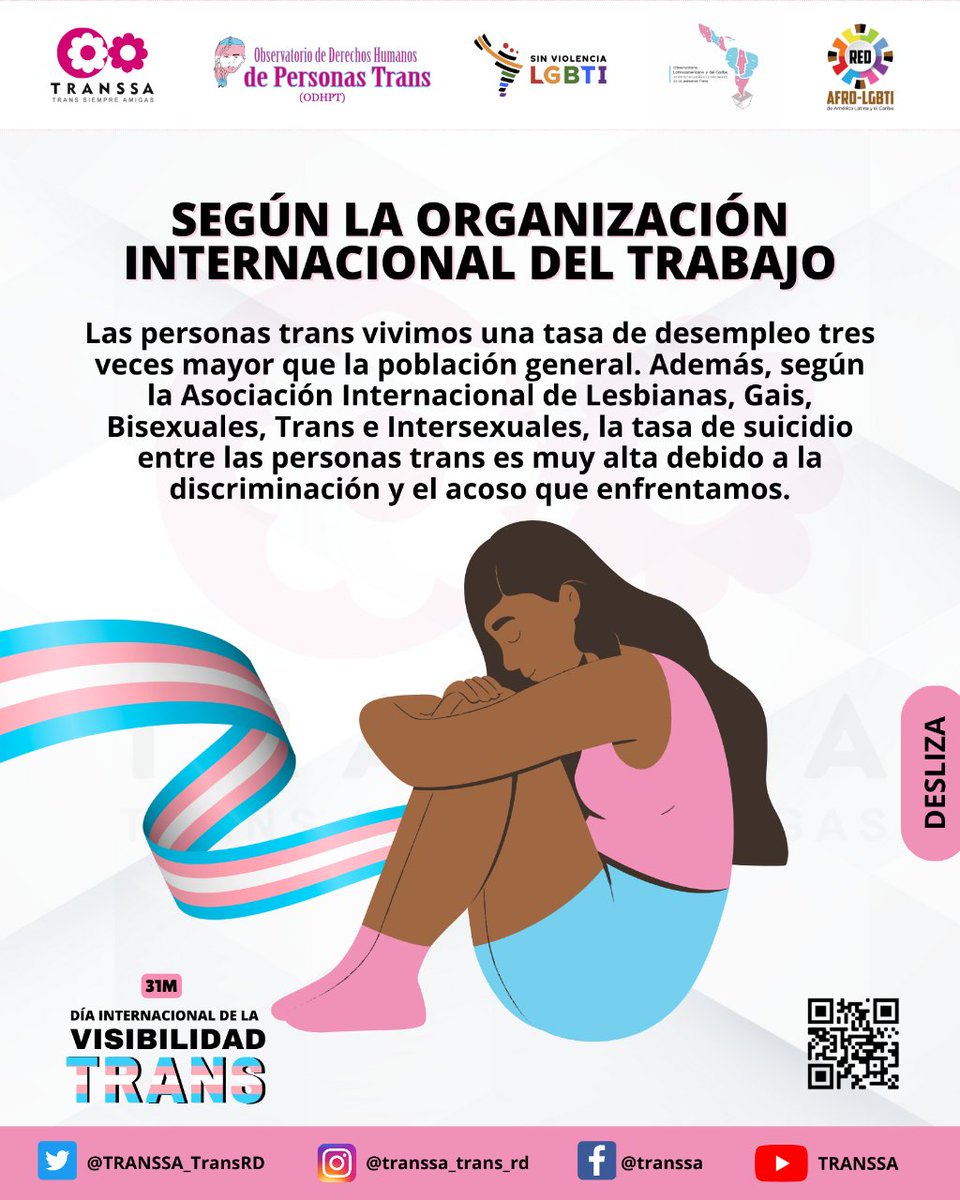 TRANSSA_TransRD's tweet photo. ¡Unámonos en la lucha por la igualdad y celebremos la visibilidad trans, que la diversidad sea nuestro lema!
#DíaDeLaVisibilidadTrans #TransRightsAreHumanRights #SolidaridadTrans #TransUnidas #NosVemosPorqueExistimos #31M #VisibilidadTrans #TRANSSA https://t.co/RAyrSOWb6T