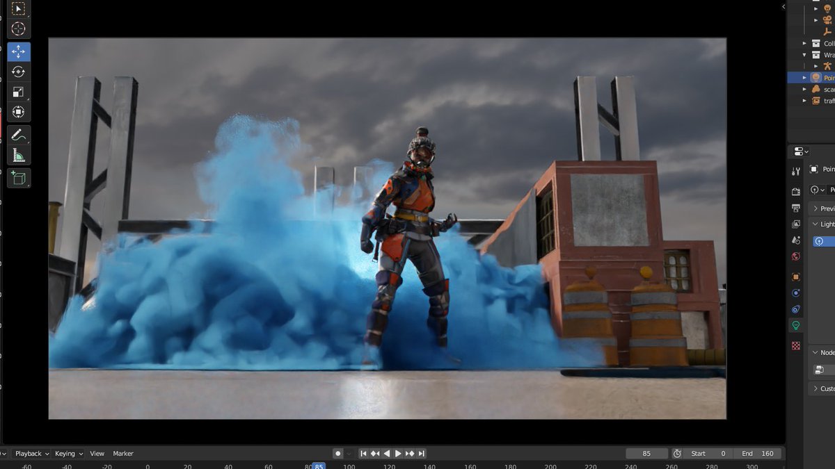 JimmyEFilms's tweet photo. YO Twitter Fam! Need some help
Orange or Blue smoke ☁️for Wraith's new skin?! 

Work in progress! 😈
.
.
.
#ApexLegends #Blender3d #ApexLegendsFanart #Apex募集 https://t.co/4HQrP0vyPd