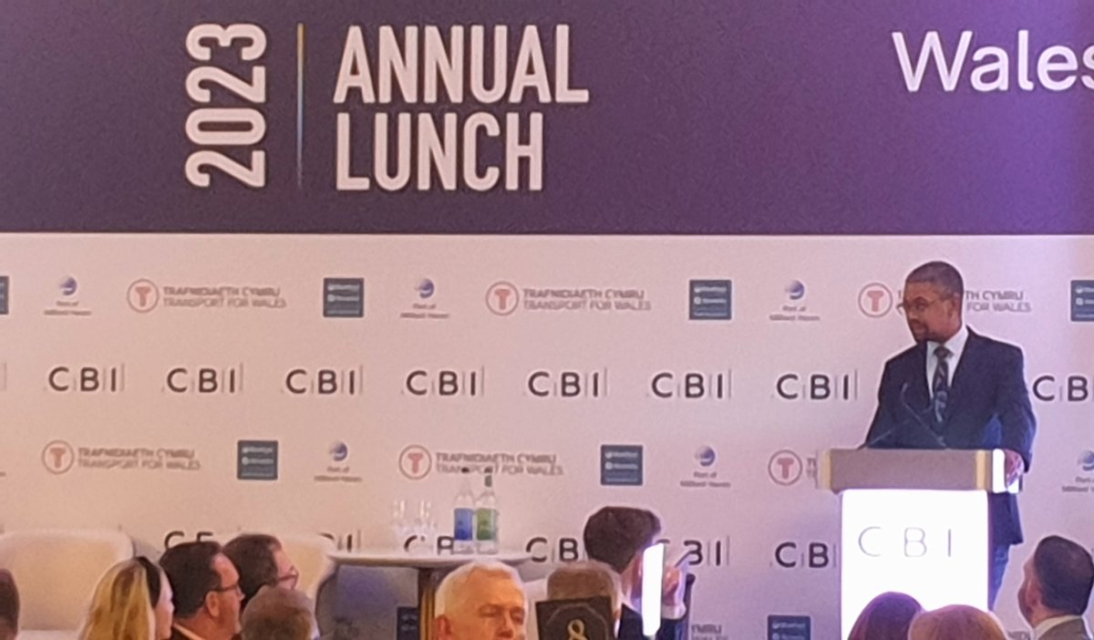 We were delighted to <a href="/vaughangething/">Vaughan Gething</a> <a href="/WelshGovernment/">Welsh Government</a> attended #CBIAL23 

He spoke about #Freeports <a href="/mh_port/">Port of Milford Haven</a> <a href="/abports21/">ABP: the UK’s leading ports group</a> <a href="/YnysMonFreeport/">Porthladd rhydd Ynys Môn | Anglesey Freeport</a> <a href="/StenaLine/">Stena Line</a>, bringing jobs, new skills and inward investment to north and south Wales