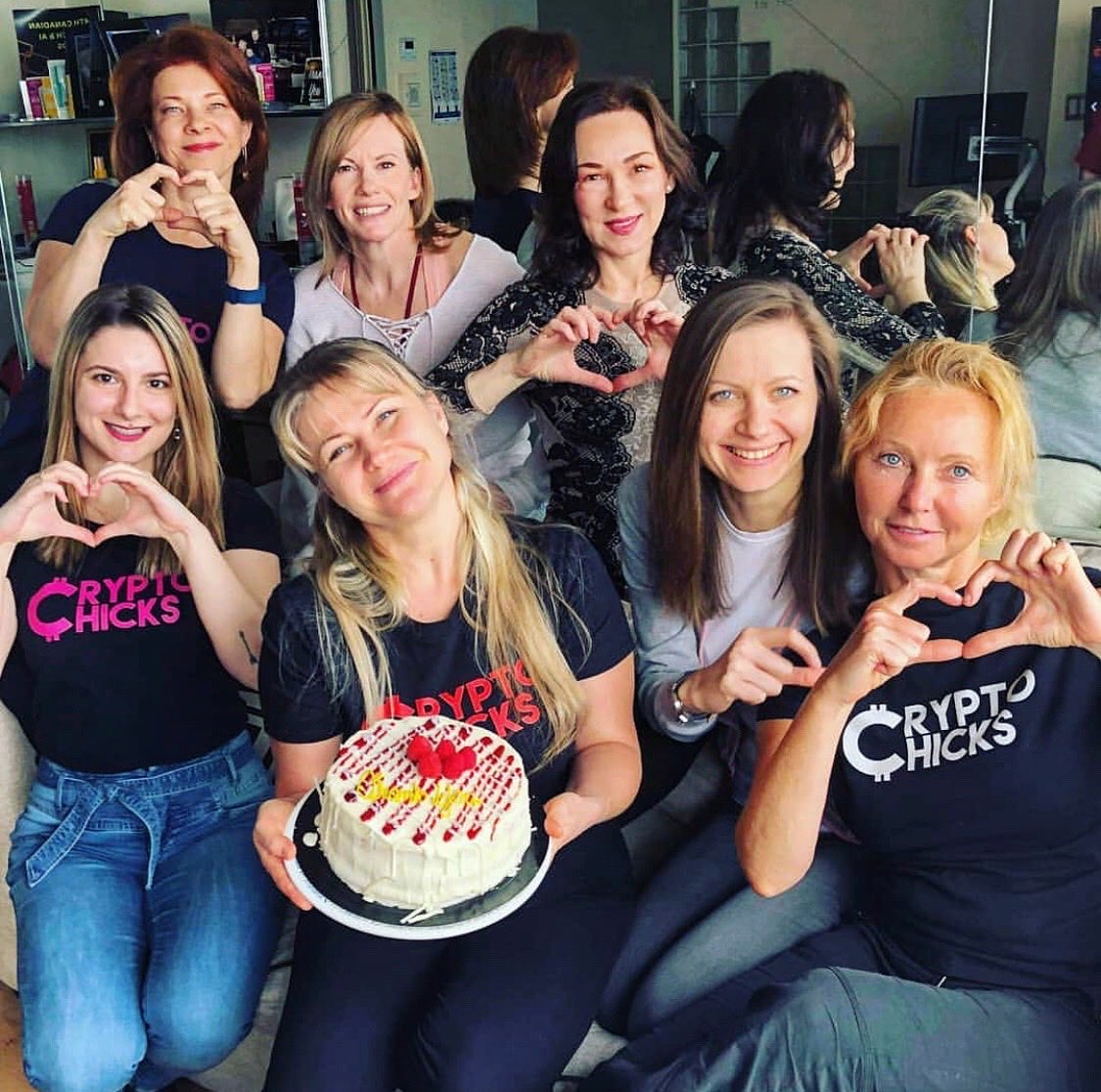 My fav ⁦<a href="/crypto_chicks/">CryptoChicks</a>⁩ pic ⁦<a href="/OlgaPlokhuta/">Olga Plokhuta</a>⁩ ⁦<a href="/ElenaCryptoChic/">Elena Sinelnikova</a>⁩ ⁦<a href="/Karla_Crypto/">Karla Crypto</a>⁩ ⁦<a href="/Natalia_Ameline/">Natalia Ameline</a>⁩ ⁦⁦<a href="/annaniemira/">Anna Niemira</a>⁩, Natalia Hearn &amp; myself. Hope 2 👀 these awesome ladies ⁦<a href="/Futurist_conf/">Blockchain Futurist Conference</a>⁩ ⁦<a href="/ETH_Toronto/">ETHToronto</a>⁩ ⁦⁦<a href="/Ethereum_Women/">ETHWomen</a>⁩