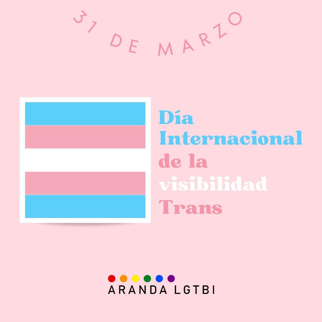 🏳️‍⚧️Hoy, en el #DíaInternacionalDeLaVibildadTrans, nos unimos en solidaridad con las personas trans y género-diversas en todo el mundo.

🙌🏼Es un día para celebrar, pero también para seguir reivindicando igualdad real en todos los ámbitos de la sociedad.

👁¡Hagámonos notar!