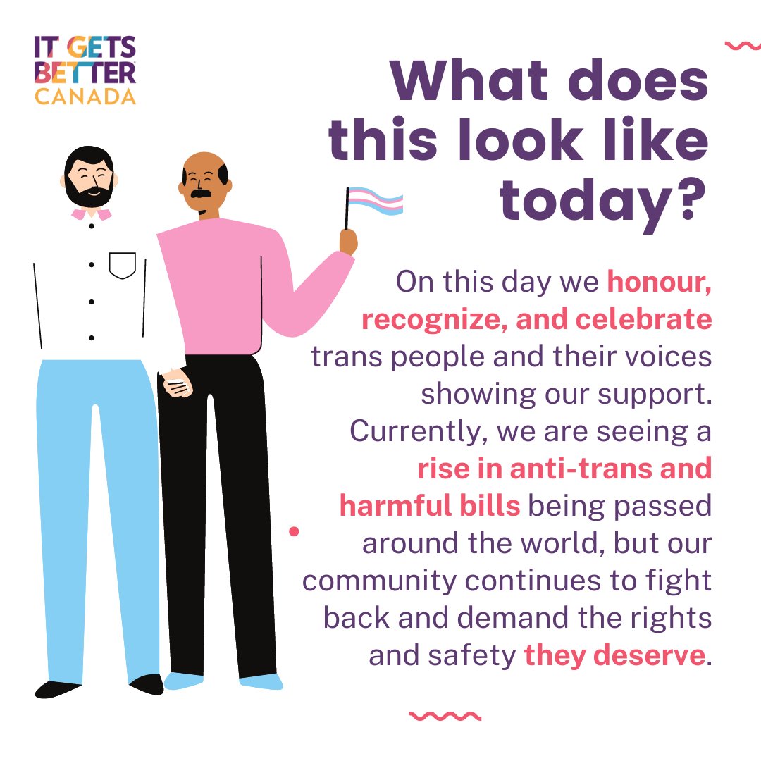 Today is Trans Visibility Day. This day was created to spark joy, so let's advocate for a future where trans people feel safe, welcomed, and loved. #TransVisibilityDay #TransgenderDayOfVisibilty #TransDayOfVisibility #TVD #2SLGBTQ #QueerCanada #ItGetsBetterCanada #QueerHistory