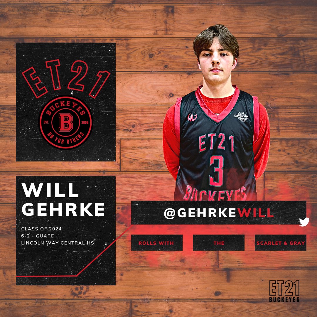 ET21 BUCKEYES (@et21buckeyes) on Twitter photo <a href="/GehrkeWill/">will gehrke</a> is back reppin’ ET21‼️ Will is a key contributor for Lincoln Way Central.
✅Tough Competitor
✅ Energy Guy🔋
✅ Disrupter on D & Playmaker on O <a href="/GehrkeWill/">will gehrke</a> is back reppin’ ET21‼️ Will is a key contributor for Lincoln Way Central.
✅Tough Competitor
✅ Energy Guy🔋
✅ Disrupter on D & Playmaker on O